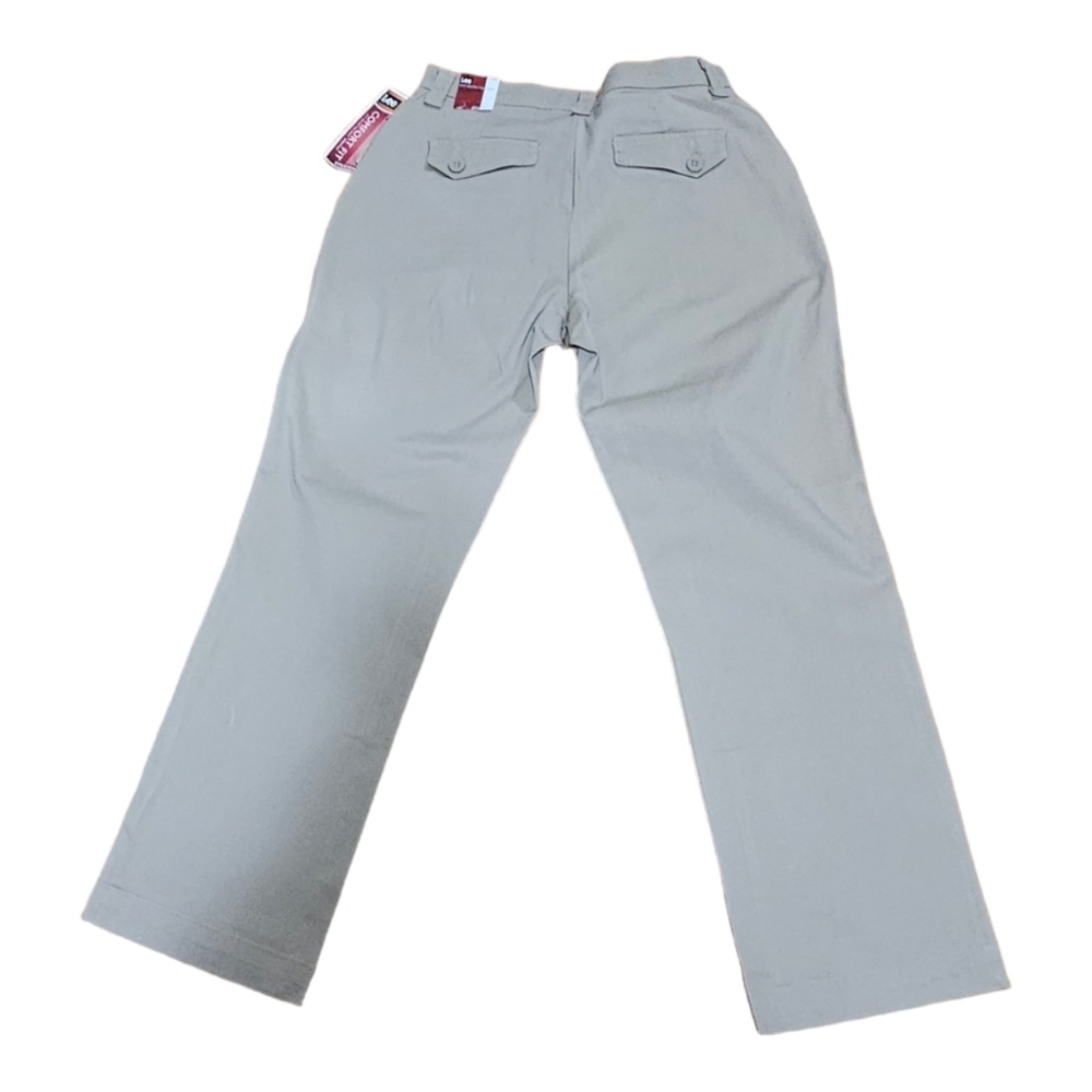 LEE COMFORT FIT Women's Light Khaki Pants 10P - Picture 2 of 7